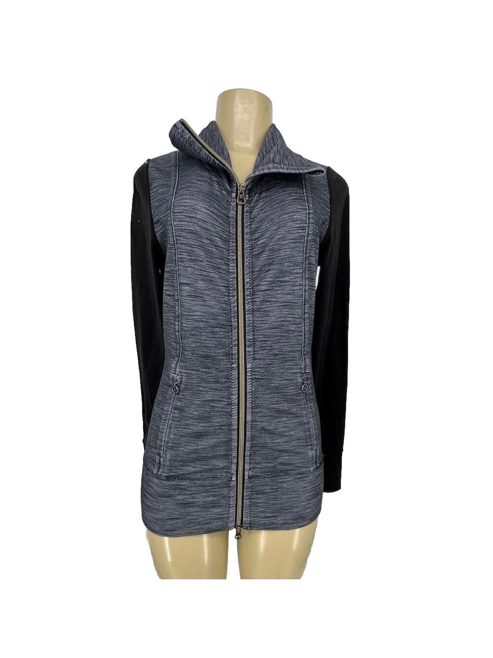 Lululemon Size 6 Jacket Daily Yoga Denim Polar Haze Black Style W4A54S K3-1